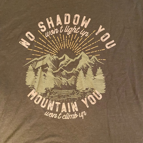 Next Level Apparel Tops - Short sleeved khaki colored tee shirt
